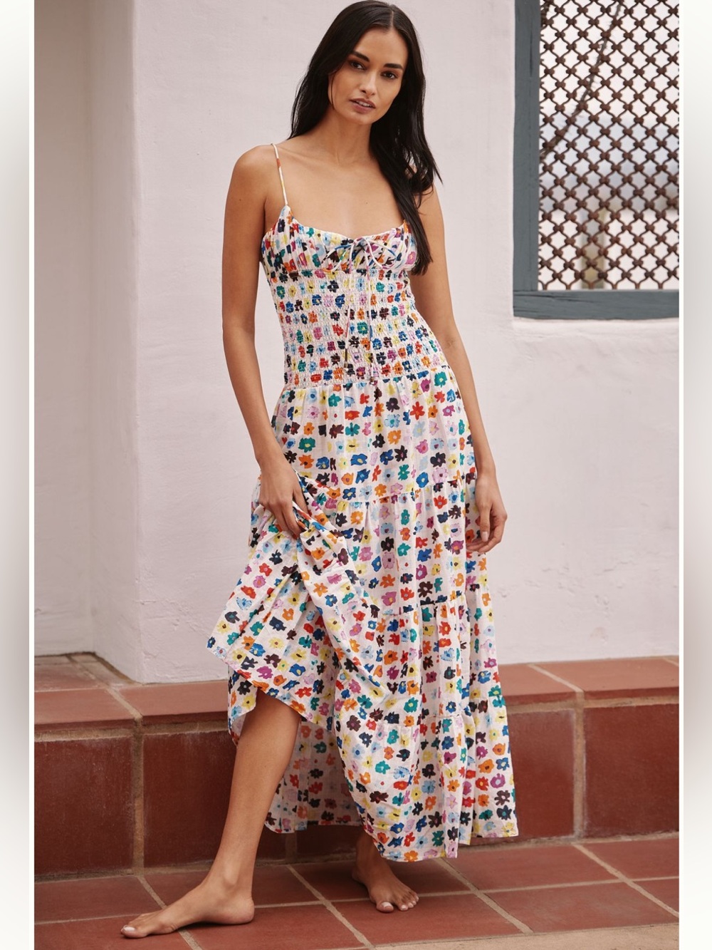 The Josephine Smocked Drop Waist Dress by Celandine: Peggi Kroll Edition